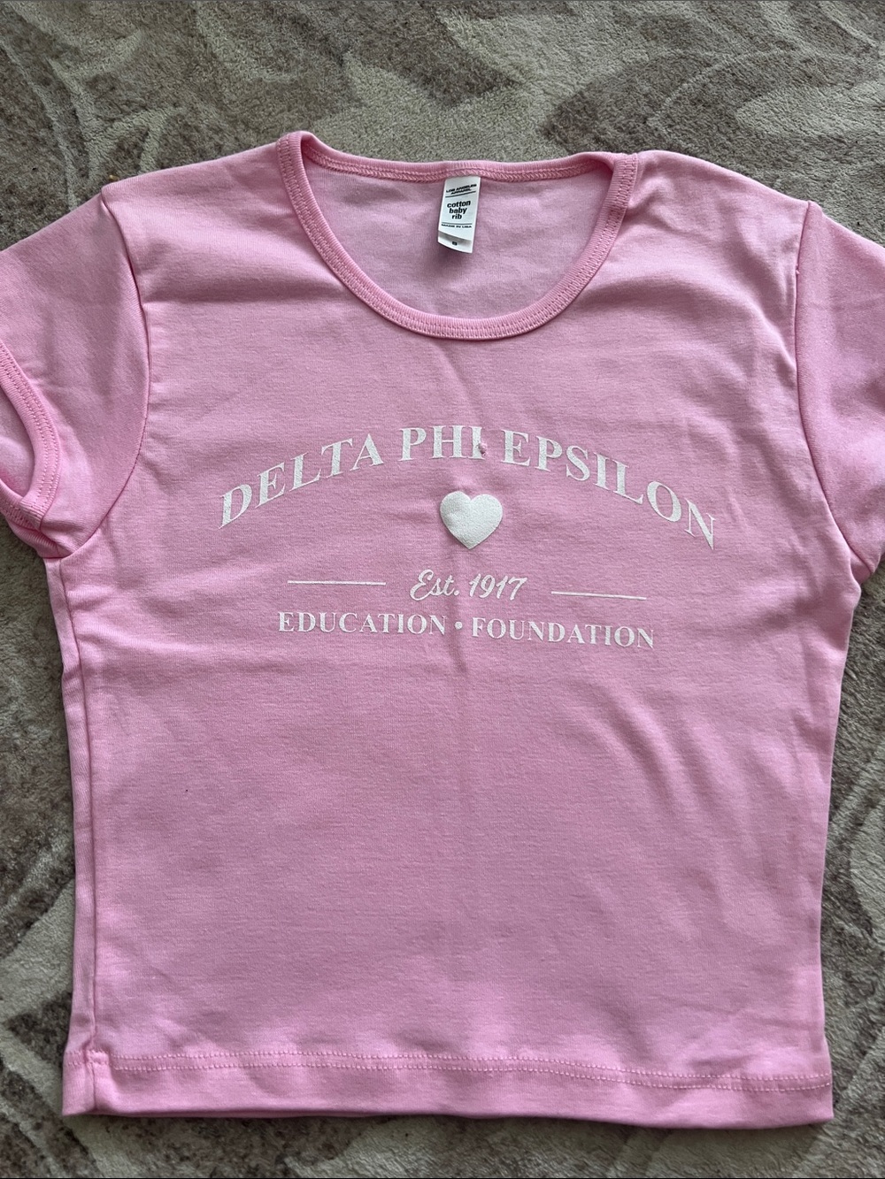 Delta Phi Epsilon Pink Girls' Graphic Tee